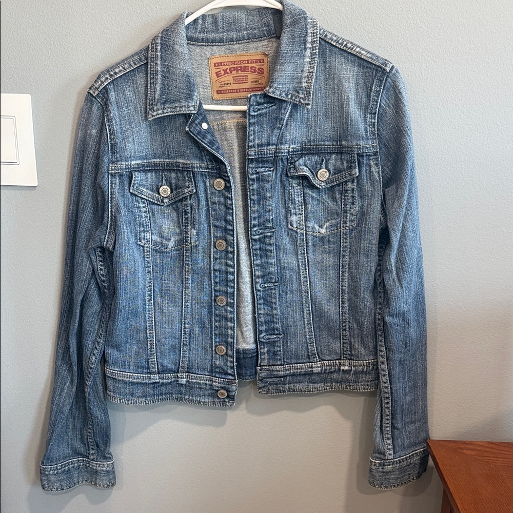 Express Light Blue Denim Jean Jacket